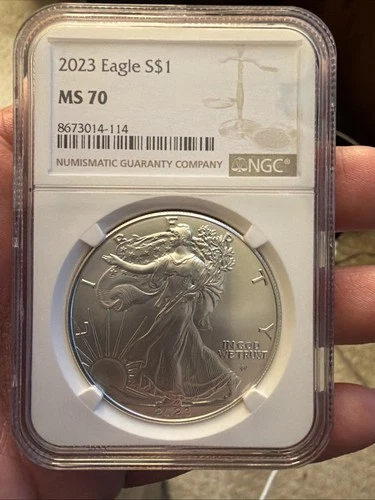 2023 Silver Eagle S$1 MS70 NGC