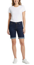Carhartt Womens Denim Layton Bermuda Shorts 10 Blue Slim Fit Skinny Leg 39.99