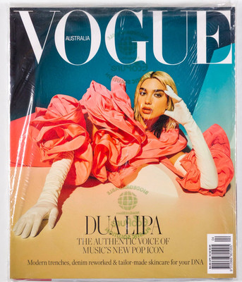 Dua Lipa Sealed VOGUE AUSTRALIA MAGAZINE APRIL 2020 AUSTRALIAN NEW POP ICON MINT