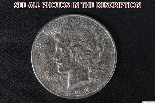 NobleSpirit Choice XF AU 1926 Silver Peace Dollar