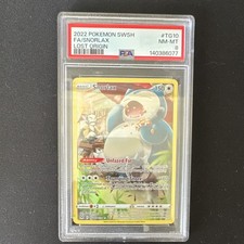 2022 POKEMON EN LOST ORIGIN TRAINER GALLERY SNORLAX TG10 FULL ART HOLO PSA 8 on eBay