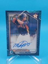 Miguel Palma 2024 Bowman Chrome #CPA-MP 1st Bowman Auto Blue Reptilian 13/150