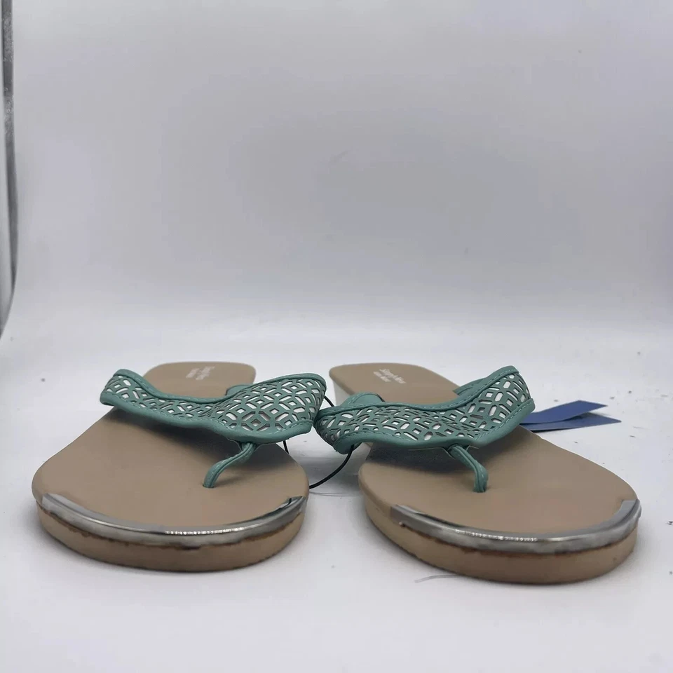 Chinelos anabela Simply Vera Vera Wang biqueira perfurada tamanho G (9-10) - Imagem 3 de 4