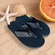 Teva Men's Mush ii BKBL Black Lightweight thong Flip Flop Sandals Size 11