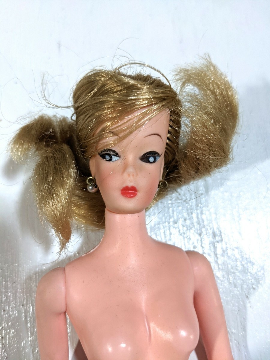 Vintage Clone Bild Lilli Barbie Doll - PMA Lilly or Uneeda Pearl Earrings U  Head