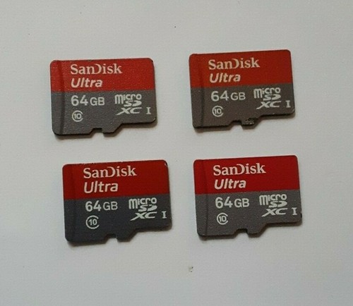 4x SanDisk 64GB Ultra Micro SDXC Class 10 SD Cards 80MB/s = 256GB - Picture 1 of 1