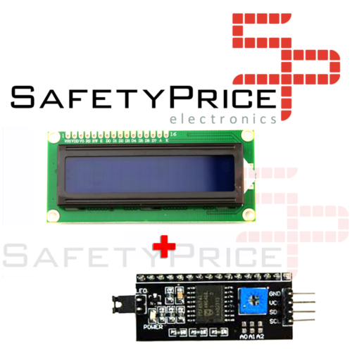 LCD 1602 Pantalla AZUL  + adaptador IIC/I2C compatible arduino Display  - Afbeelding 1 van 1