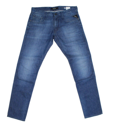 Replay Anbass M914H Herren Jeans Blue blau Denim Jeans W32 L32