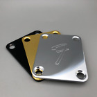 70s Neck Plate Fender Vintage "F" Logo Strat Tele Guitar Bass Screws Parts Bolt