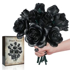 Black Rose Building Blocks Set 12PCS Flowers ...