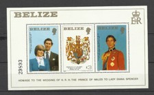 belize Bloc charles lady di NEUF côte 13.50€