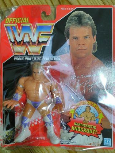 Hasbro Figure WWF WWE Lex Luger Wrestling 1994 Red...