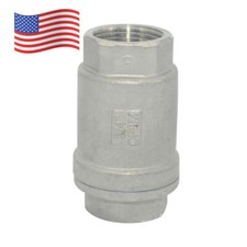 3/4 inch 3/4" Vertical Check Valve NPT female Threaded Stainless Steel 1000psi