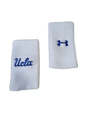 Under Armour 6" UA Performance Tennis Sports Wristband 2-Pack White/Blue Navy 