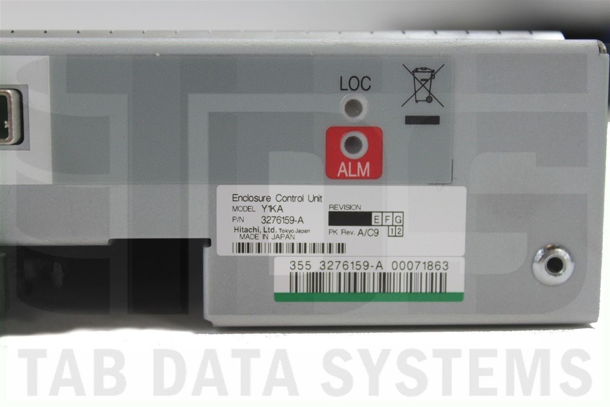 Hitachi 3276159-A Enclosure Control Unit Y1KA for AMS2x00 Systems