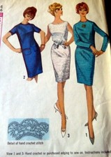 LOVELY VTG 1960s DRESS Sewing Pattern 16/36