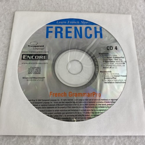 Encore Language Learning Software FRENCH 5 CD-Roms - Picture 11 of 12