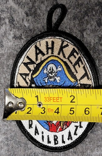 Vintage Oryginalna BSA Boy Scouts Camp TANAH KEETA Pirat Haftowana owalna naszywka - Zdjęcie 3 z 11