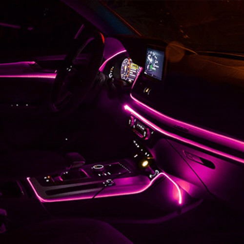 Luces LED de neón interiores de coche de 16 pies decoración atmósfera El cable cadena lámpara rosa 12 V - Imagen 14 de 20