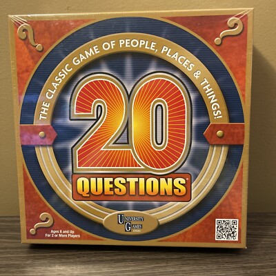 20 Questions University Games Classic Board Game People Places Things New Sealed