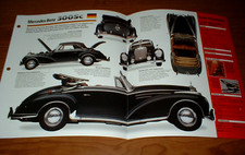 1956 Mercedes-benz 300sc Original Imp Brochure Specs Info 56 55-58 300 Sc
