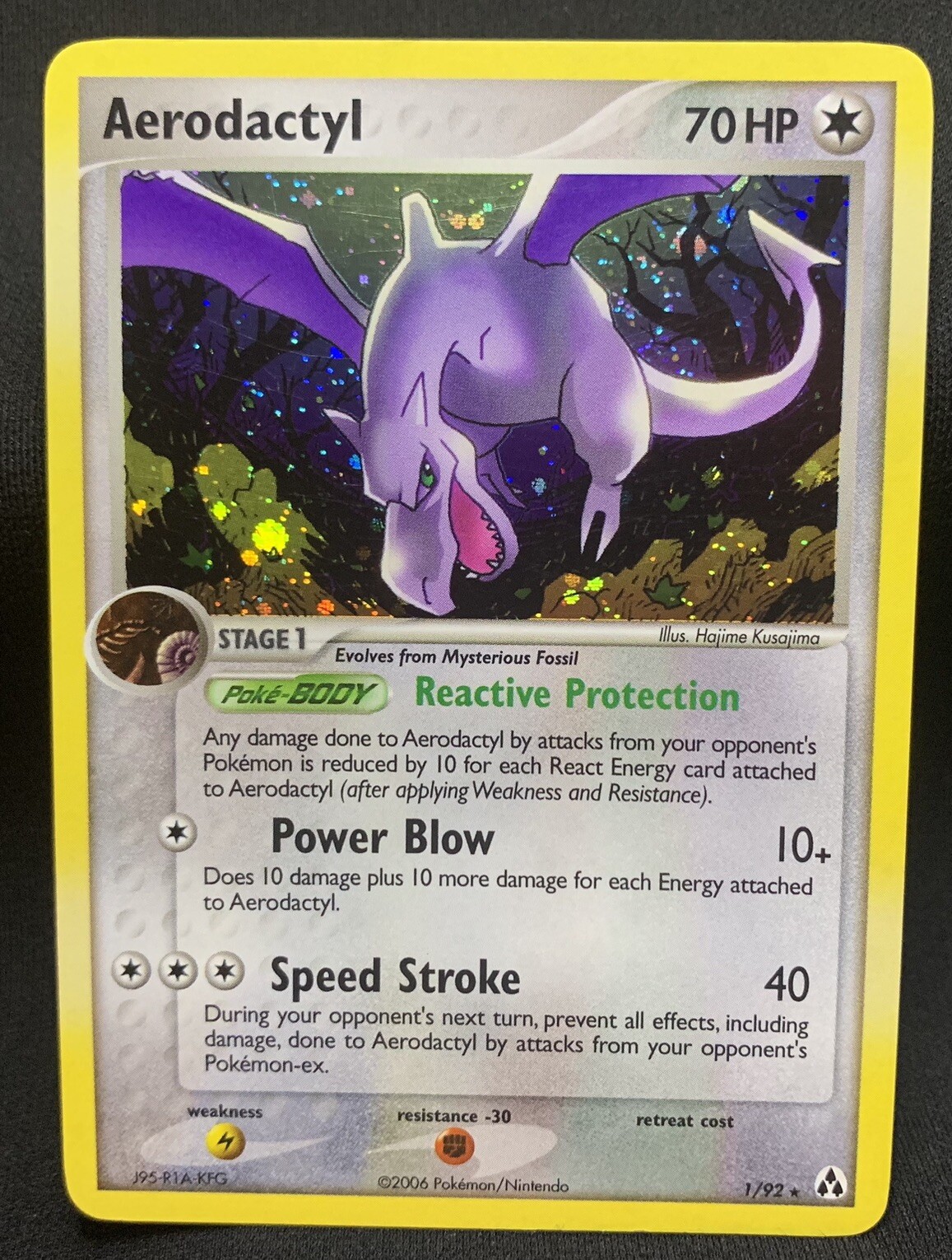 Pokémon TCG Aerodactyl EX Legend Maker 1  Holo Rare (NM/M)
