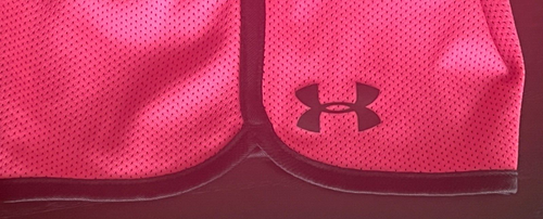 Under Armour Girls Shorts Hot Pink Black Trim Elastic Waist, Youth Sz 6 - Picture 4 of 10