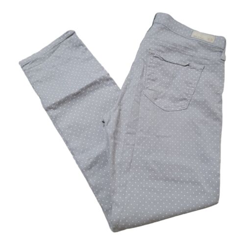 AG Adriano Goldschmied Womens 29 The Stevie Ankle Slim Straight Gray Denim