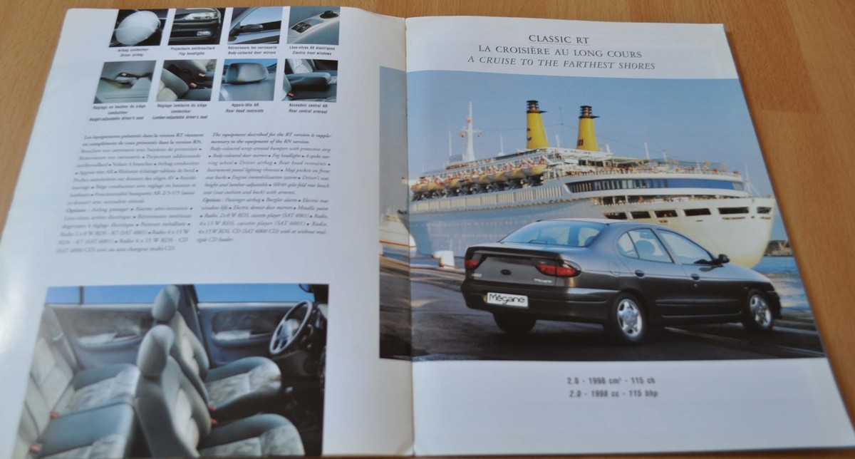 1997 Renault Megane Classic Brochure Prospekt Prospectus France
