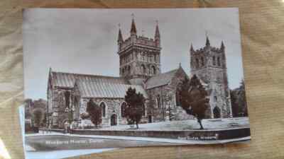 Vintage postcard Wimborne Minster Dorset Tauton 1960 St Albans Hertford posted