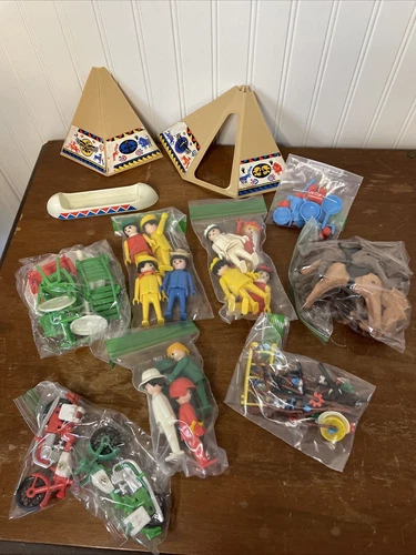 Vintage Playmobil Lot Includes Several Figures, Animals, Accessories and More!