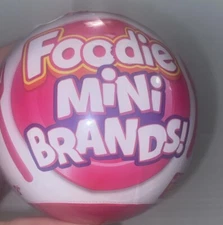 Mini Brands Foodies New Unopened ONE Ball Zuru c2022 Surprise Toy