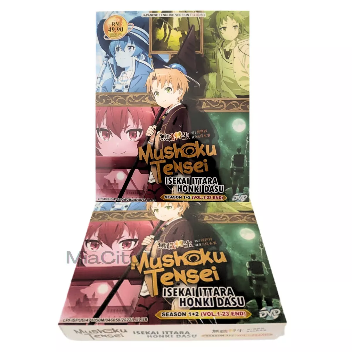 Eng dubbed of Mushoku Tensei:Isekai Ittara Honki Dasu Part  1+2(1-23End)Anime DVD