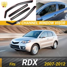 Fits 2007-2012 Acura RDX Window Vent Visor Tinted Rain Wind Sun Shade Deflector