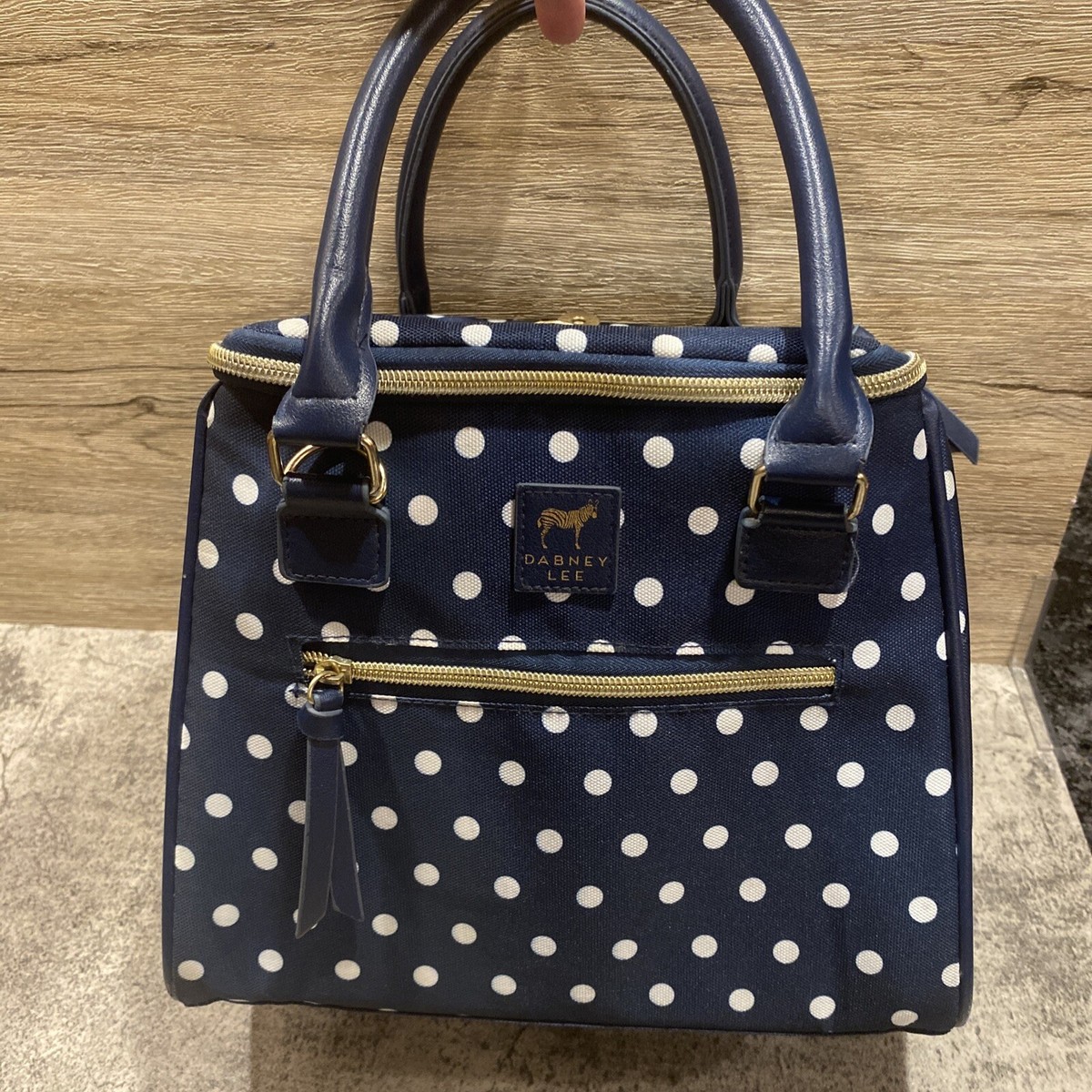 polka dot lunch tote
