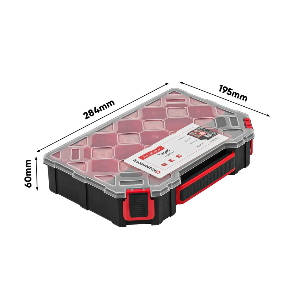 6x Sortimentskasten TAGER 195x284x60 Sortimentsbox Sortierbox Kunststoff - Bild 4 von 4