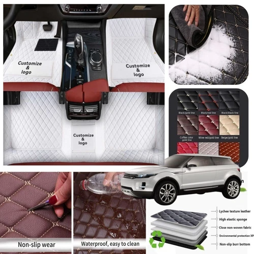 For Land Rover Car Floor Mats All Series Non-slip Liner Carpet Waterproof Custom - Imagen 29 de 43