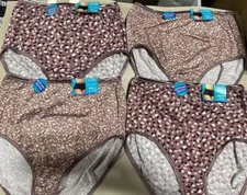 4 pairs VANITY FAIR Brief ILLUMINATION 13109 Panty Toast & Escape PRINT  10 3/XL