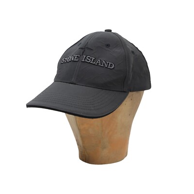 STONE ISLAND Hat 2006 2007 Reflective Cap Glass Fiber Resin 47159283 Grau Silber