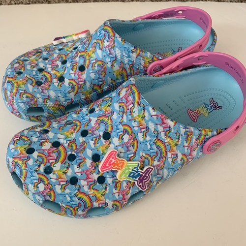 Crocs Lisa Frank Rainbow Unicorn Clogs Shoes Women's Size 12/ Men's 10 - Picture 13 of 14