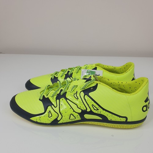 Adidas X 15.3 IN Entrenadores de Fútbol para Hombres Reino Unido 9 Cuero Amarillo Neón UE 43.3 - Imagen 5 de 14
