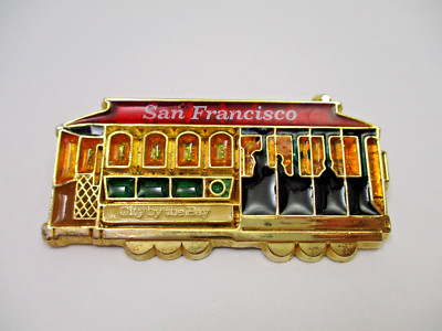 San Francisco Trolley Street Car Tram Magnet City by the Bay 2.75 inch