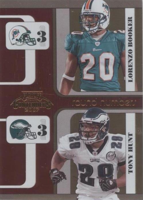 2007 Playoff Contenders Lorenzo Booker Tony Hunt #RN-20 - 1 of 2