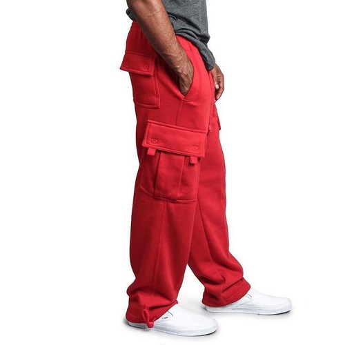 Mens Sweatpants Straight Fit Joggers for Sports and Streetwear Loose Oversized D - Picture 5 of 15