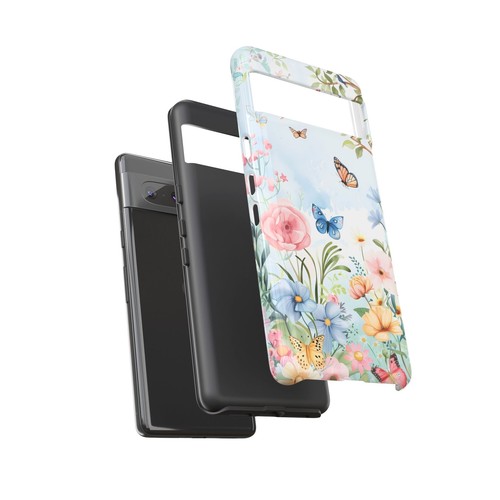 Spring Butterfly & Floral Phone Case, Garden-Inspired Design Cover | X45 - 第 167/272 張圖片