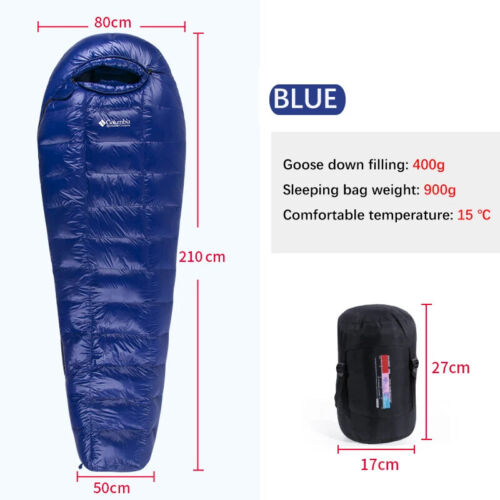 95% White Goose Down Sleeping Bag Camping Sleeping Bag Goose Down Filled Mummy - Picture 9 of 44