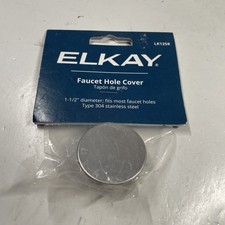 Genuine Elkay Faucet Hole Cover 1-1/2 LK125R 304 Stainless Steel NEW IN PACKAGE
