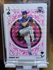 2022 Panini Mosaic Aces Pink Fluorescent Mosaic Prizm 7/10 Robbie Ray #A-8