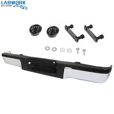 Chrome Rear Bumper Assembly Steel For Ford F150 Truck 2009-2014 2013 Complete