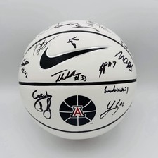 2025-2026 ARIZONA WILDCATS TEAM SIGNED NIKE BASKETBALL PEAT BURRIES AUTOGRAPH++